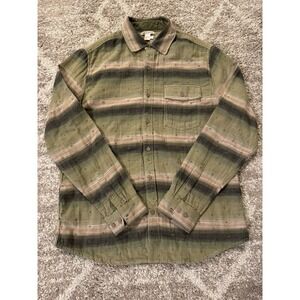 Men's Size Medium Carbon 2 Cobalt Long Sleeve Button Up Shirt Green Western